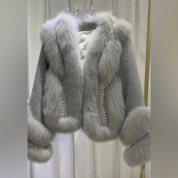 BEADED FUR COAT